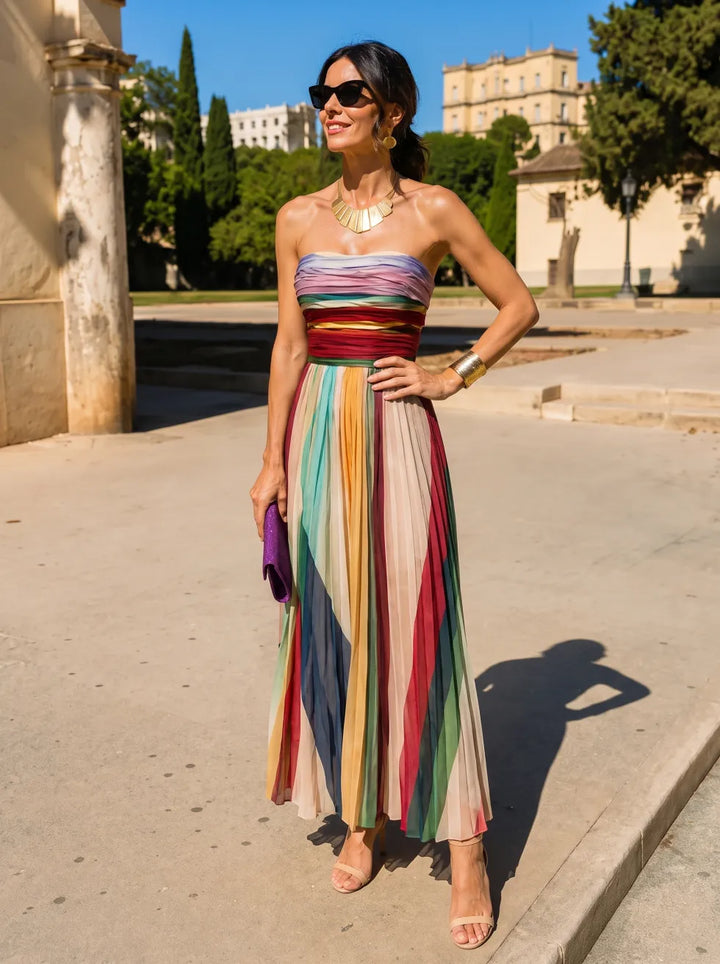 Eliza | Floral Print Chiffon Maxi Dress