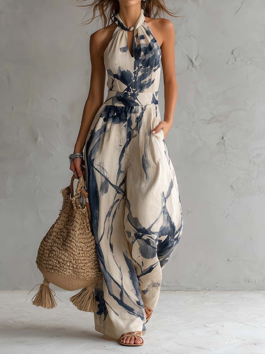 Sabryna | Elegant Jumpsuit with Three Quarter Sleeves and Tailored Fit