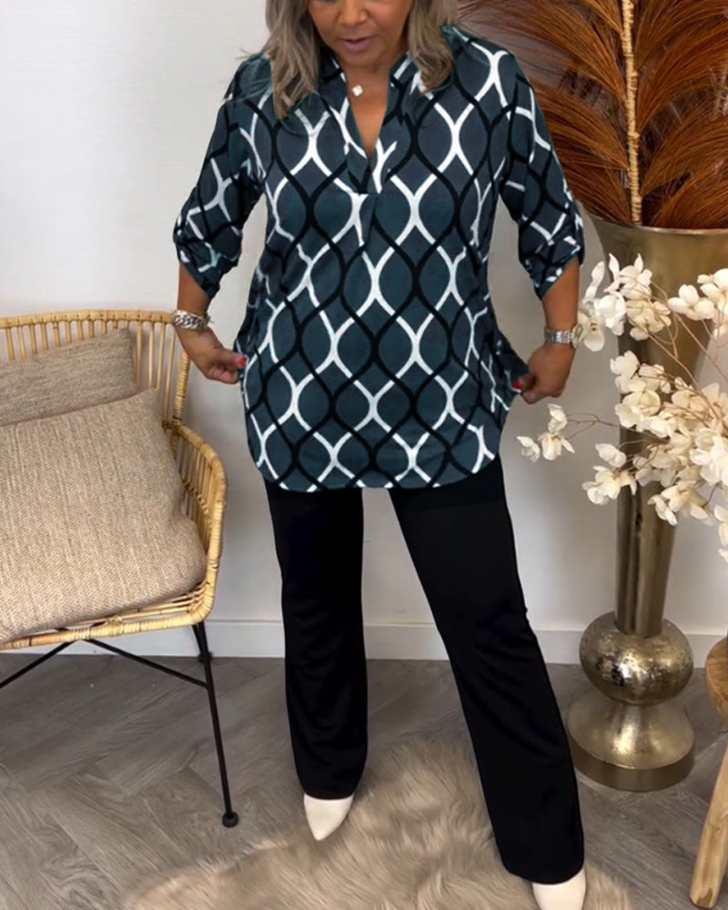 Meri | Graphic Print Blouse