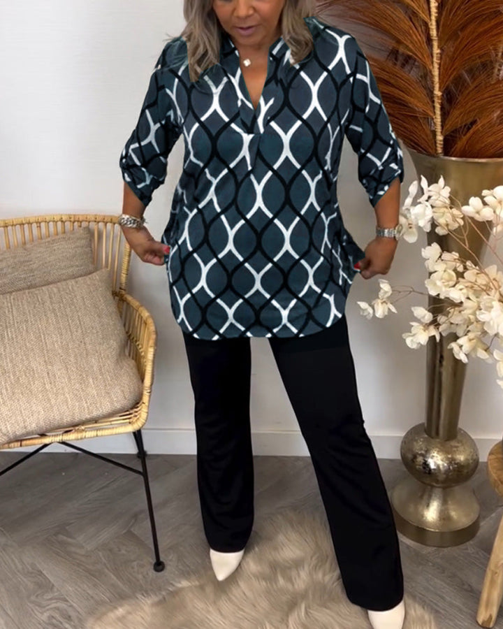 Meri | Graphic Print Blouse