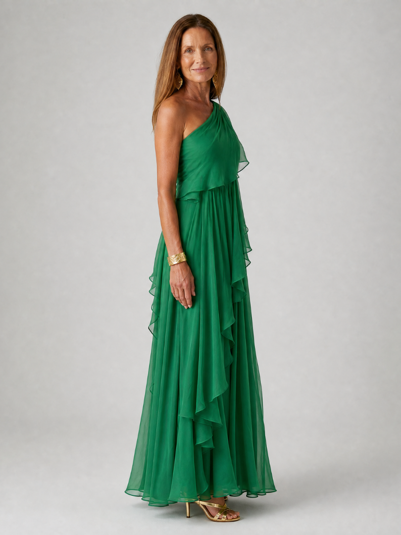 Tracey | Floral Print Three Quarter Sleeve Maxi Dress