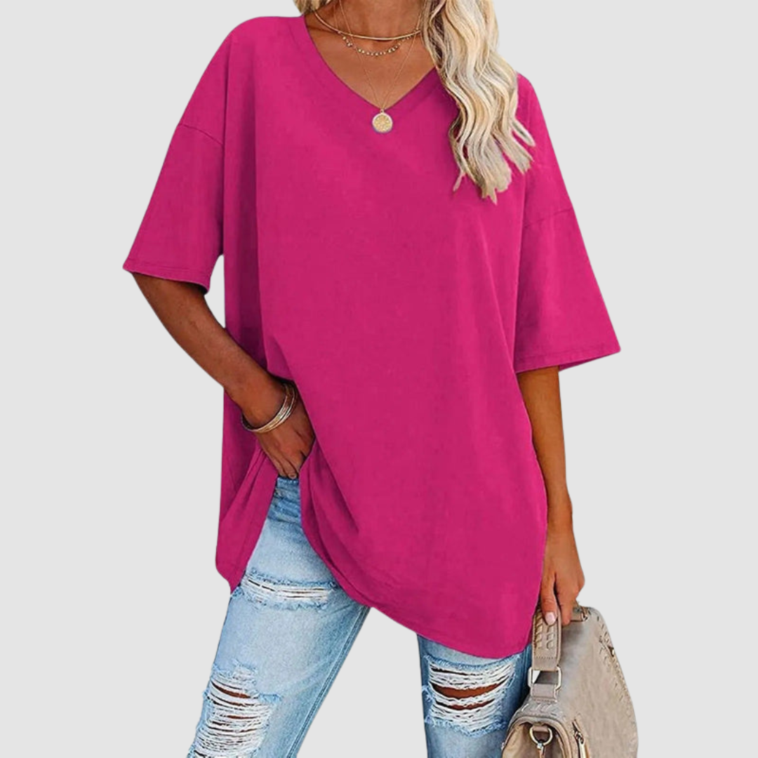 Gabrielle | Elegant V-neck Knit Top