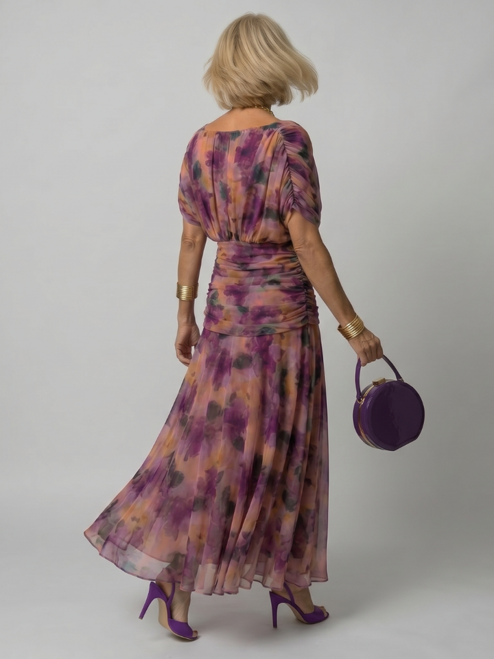 Calen - Off Shoulder Flow Midi Dress | Casual, Elegant, Comfortable