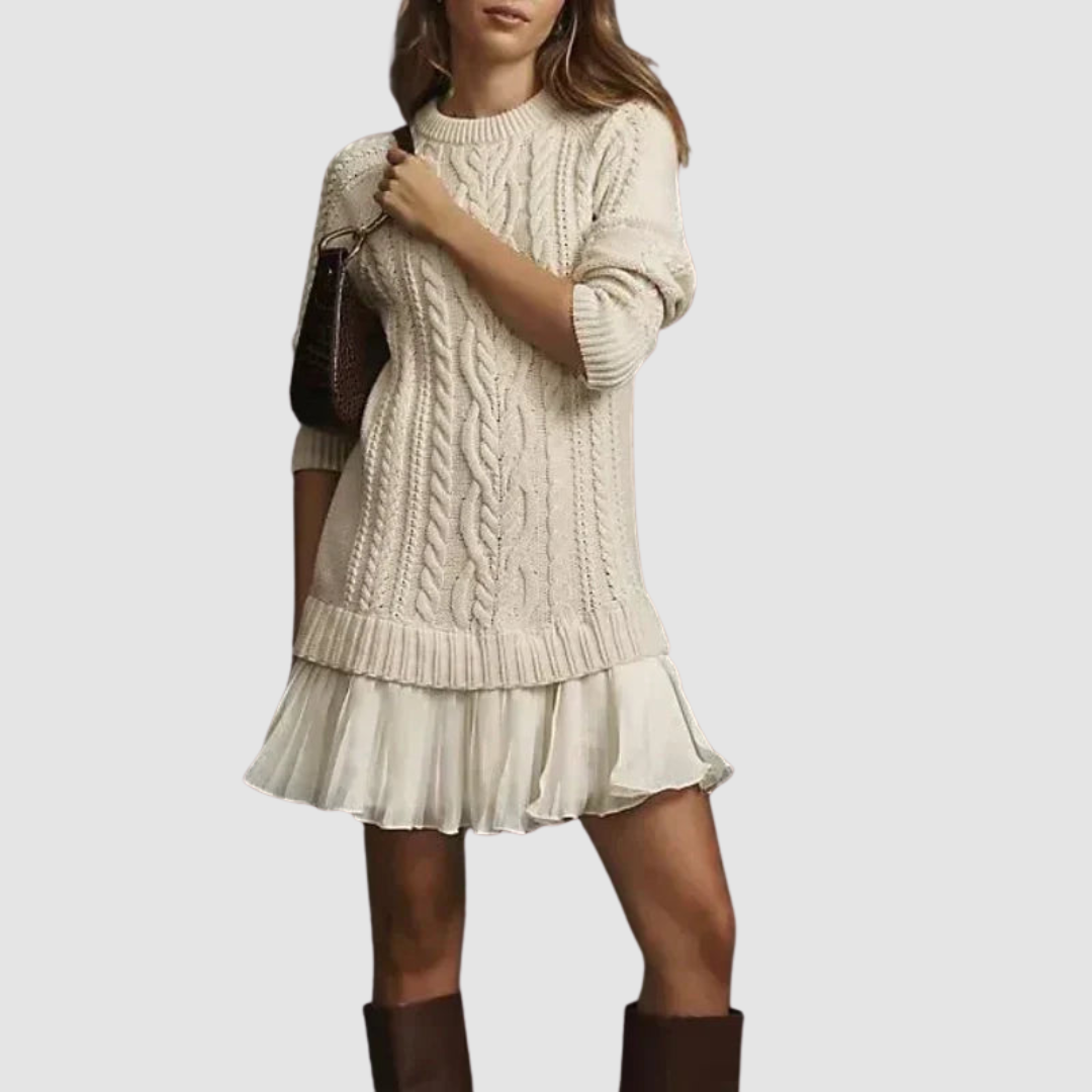 Lyla | Cable Knit Mini Dress