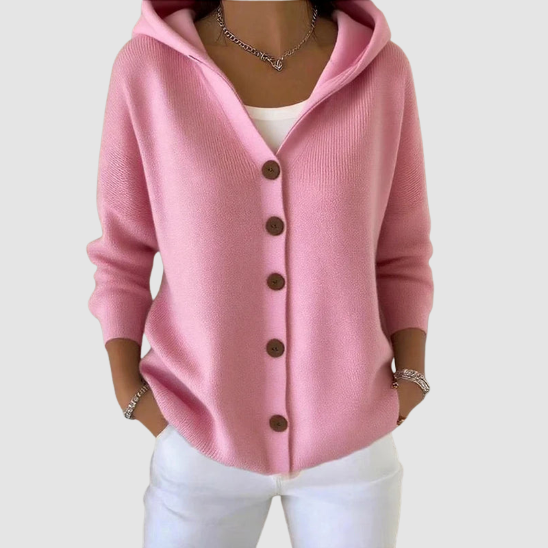 Emelie | Cozy Knit Hooded Cardigan