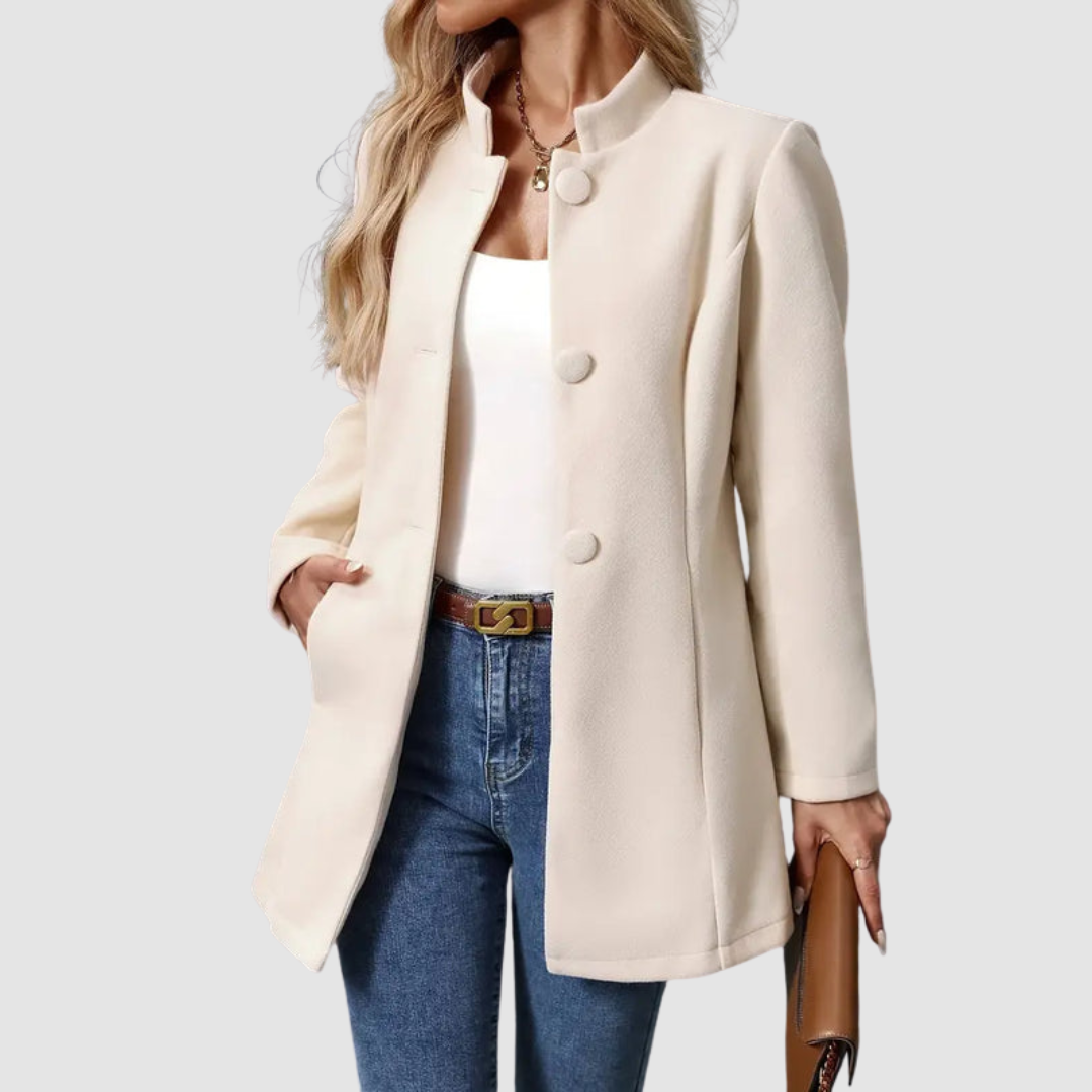 Vera Timeless Elegant Jacket - Classic Tailored Lightweight Outerwear