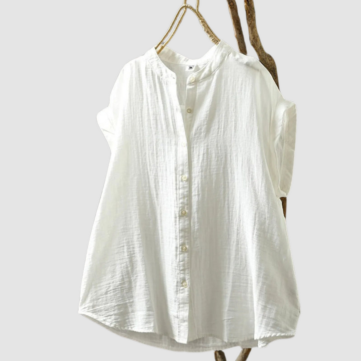 Ingrid - Vintage Print Three Quarter Sleeve Blouse