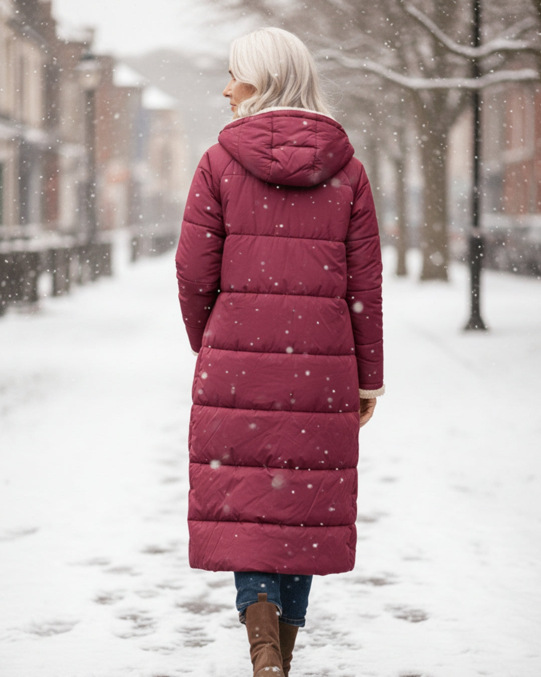 Sheena | Long Sleeve, Quilted, Warm Winter Coat