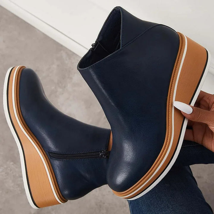 Mignon Modern Luxe | Chic Leather Ankle Boots