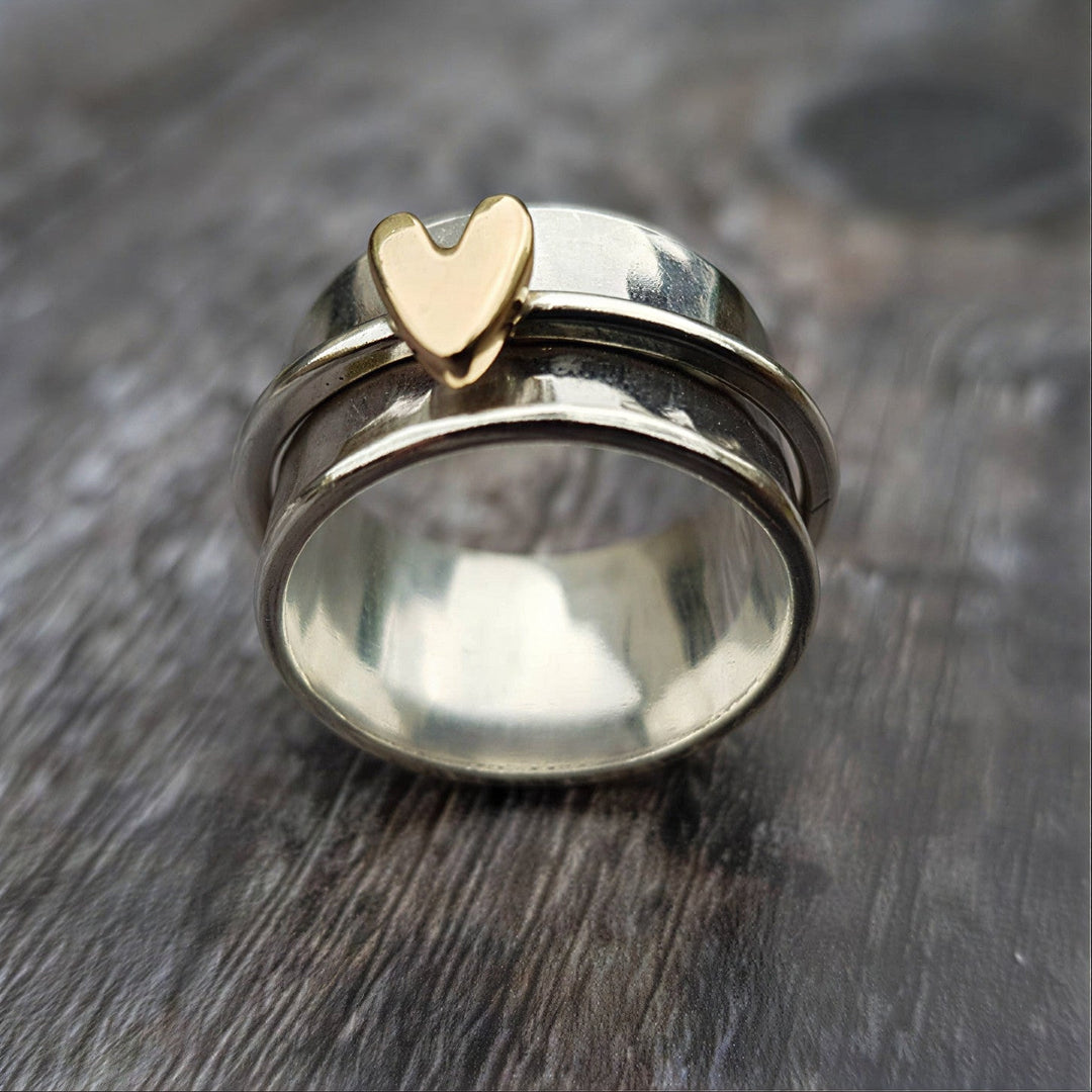 Golden Heart Ring | Elegant Gold Ring