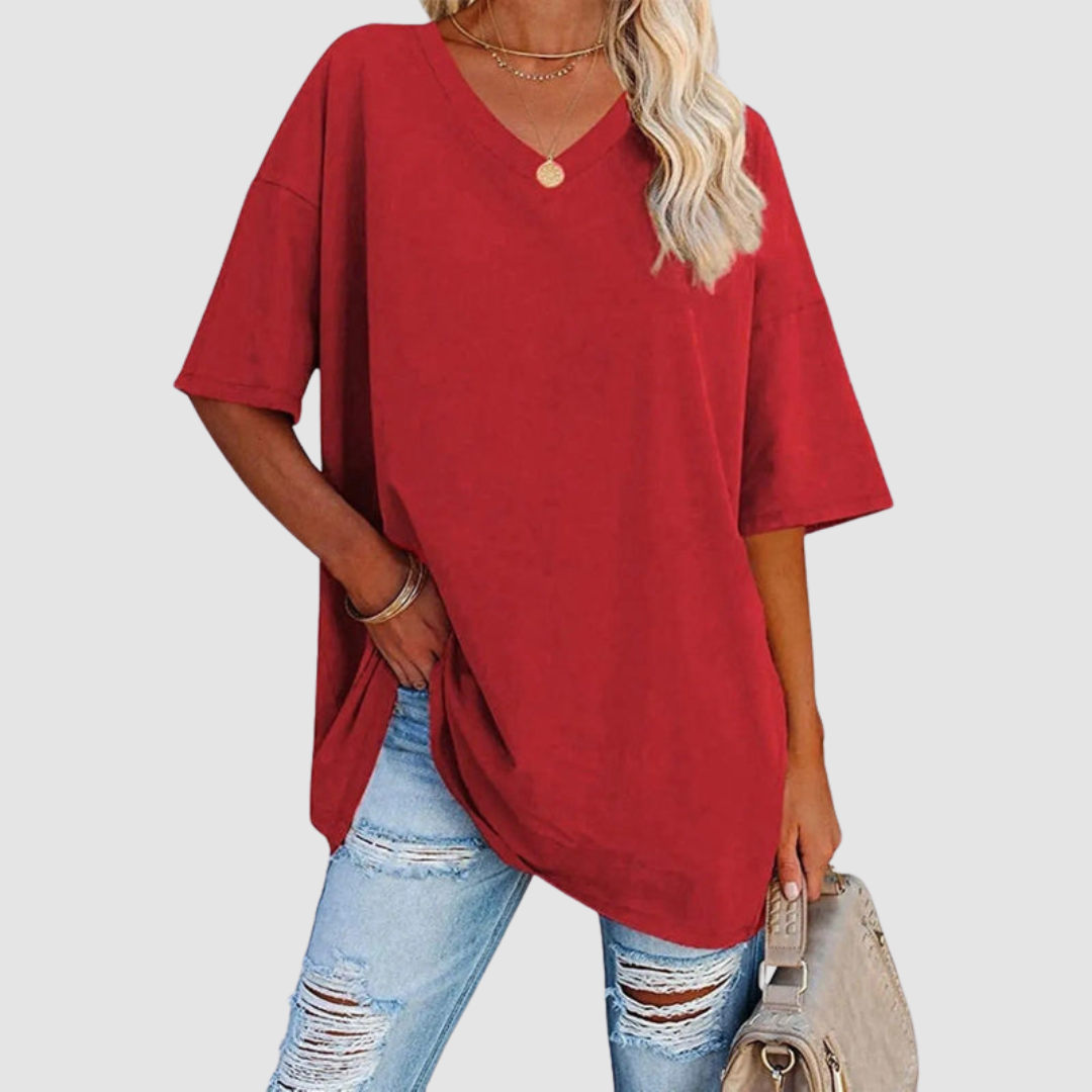 Gabrielle | Elegant V-neck Knit Top