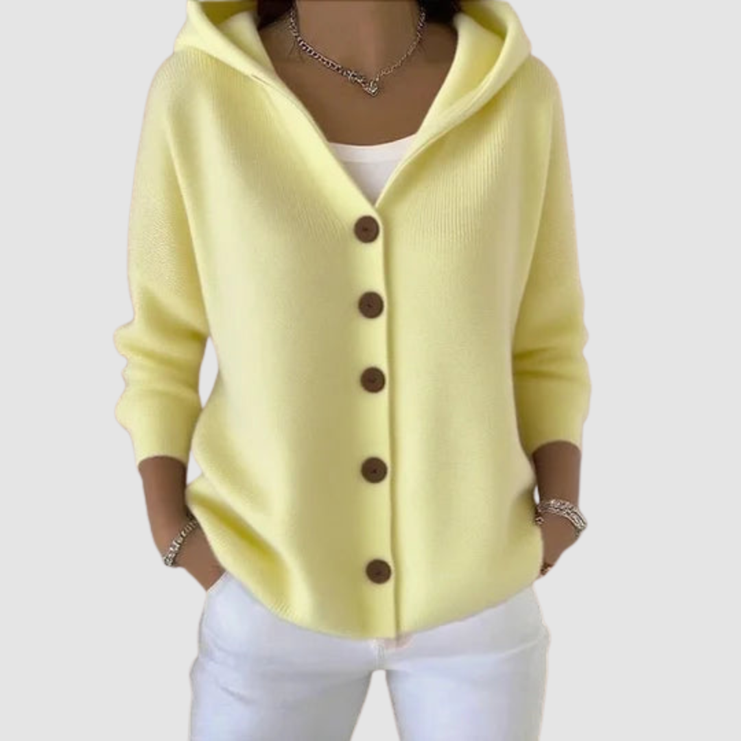 Emelie | Cozy Knit Hooded Cardigan