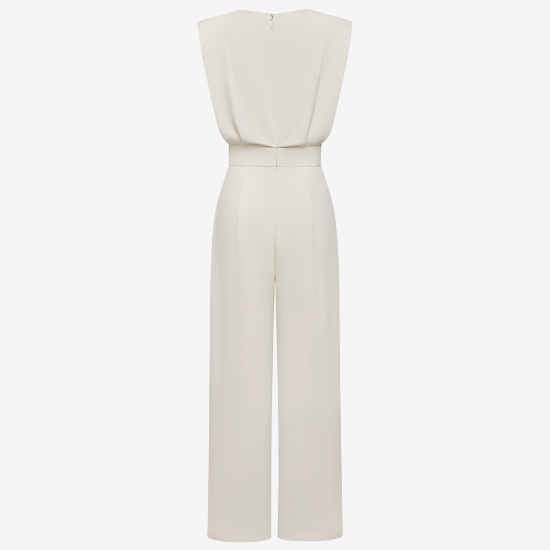 Amirah | Elegant Jumpsuit with Tailored Fit and Three Quarter Sleeves