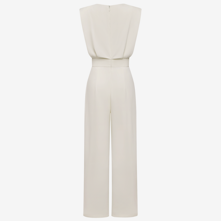 Amirah | Elegant Jumpsuit with Tailored Fit and Three Quarter Sleeves