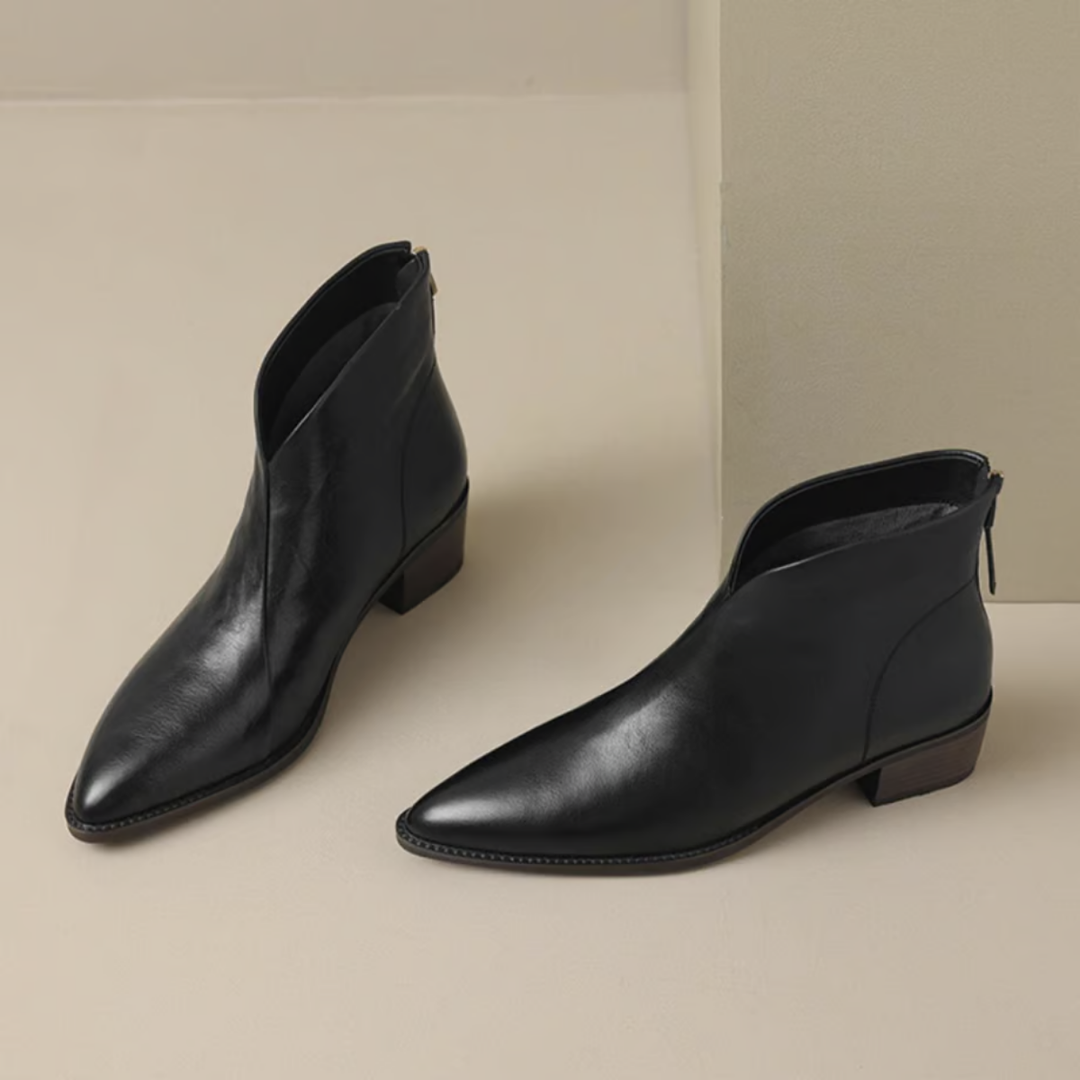 Carolyn | Leather Ankle Boots