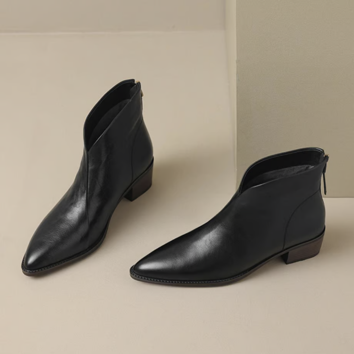 Carolyn | Leather Ankle Boots