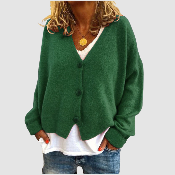 Holly Knit Cardigan - Cozy Open Front, Long Sleeve, Casual Cardigan