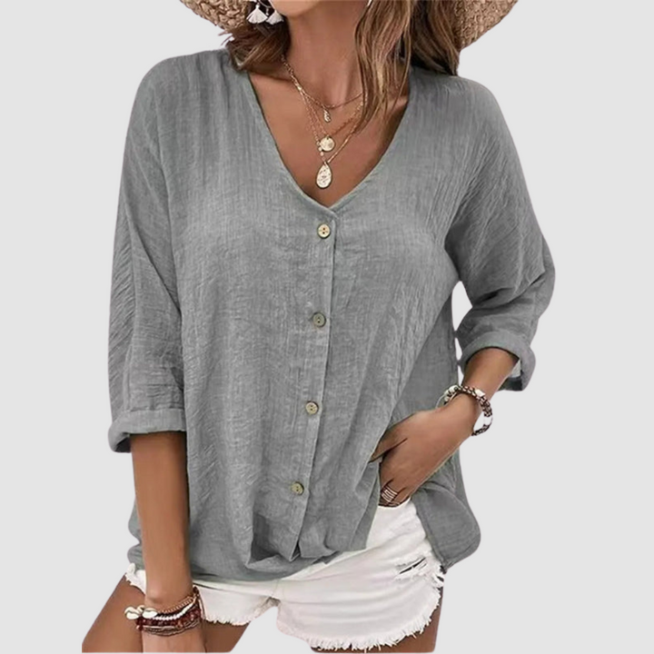 Monica | Elegant Breathable Three Quarter Blouse