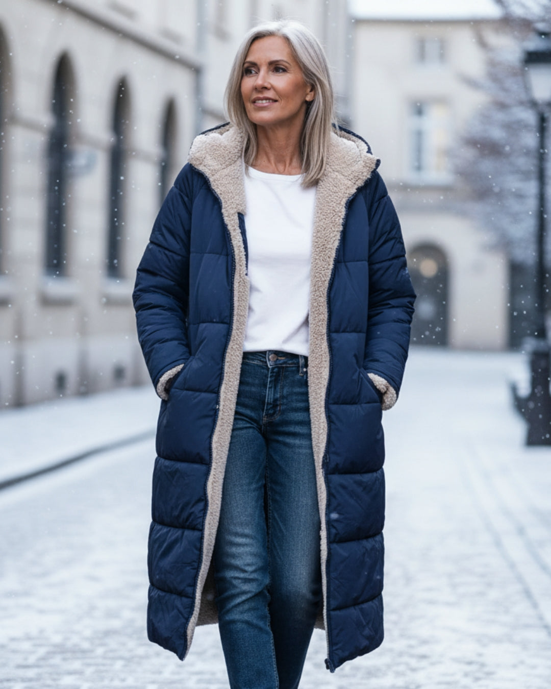 Sheena | Long Sleeve, Quilted, Warm Winter Coat