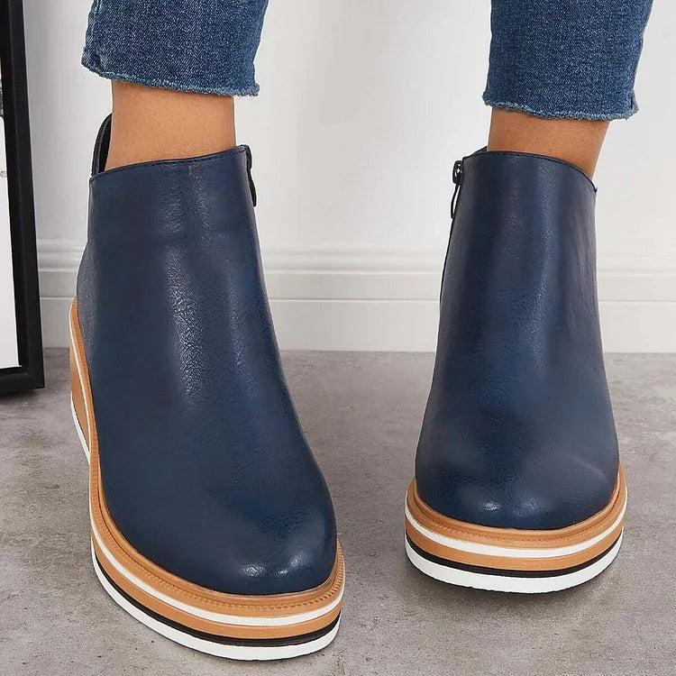 Mignon Modern Luxe | Chic Leather Ankle Boots