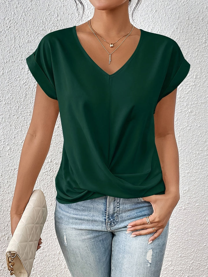 Cleo | Classic V Neckline T Shirt
