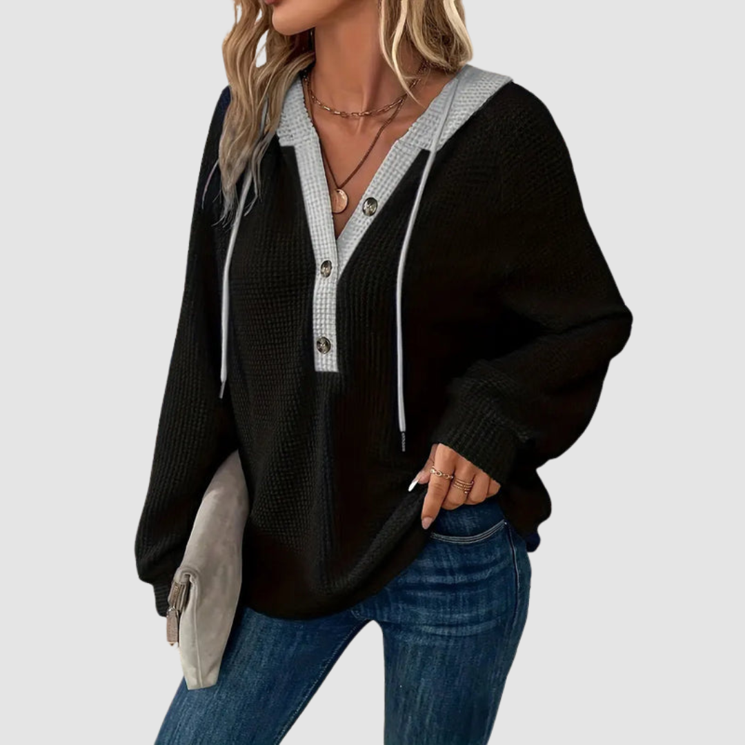 Trish - Premium Knitted Long Sleeve Hoodie