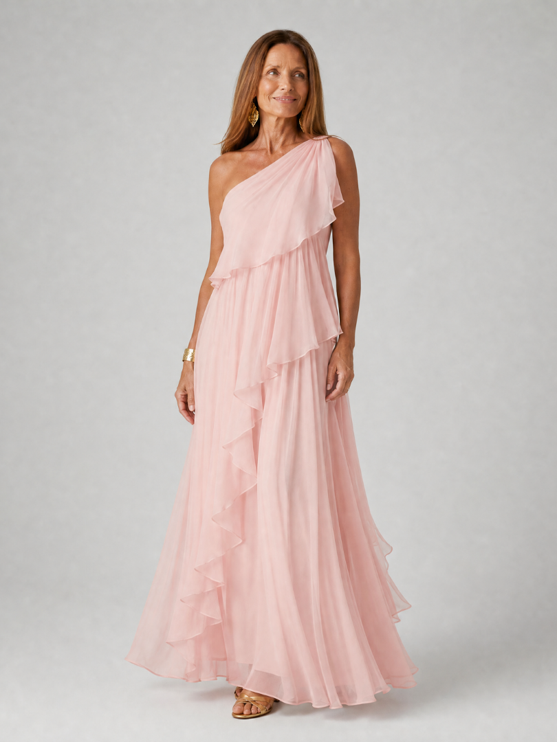 Tracey | Floral Print Three Quarter Sleeve Maxi Dress