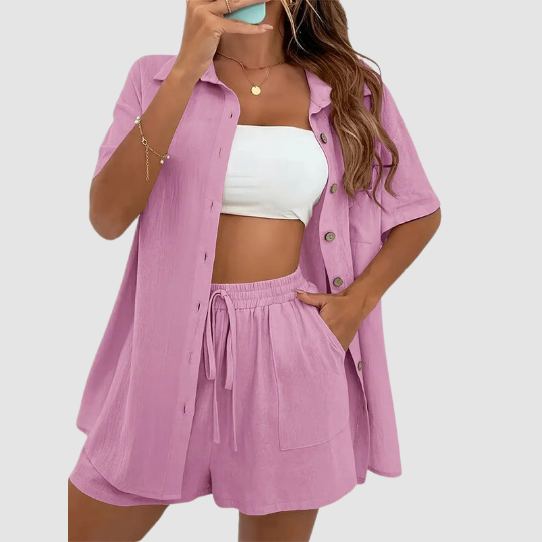 Frances - Elegant Summer Two Piece Set | Chic Casual Outfit