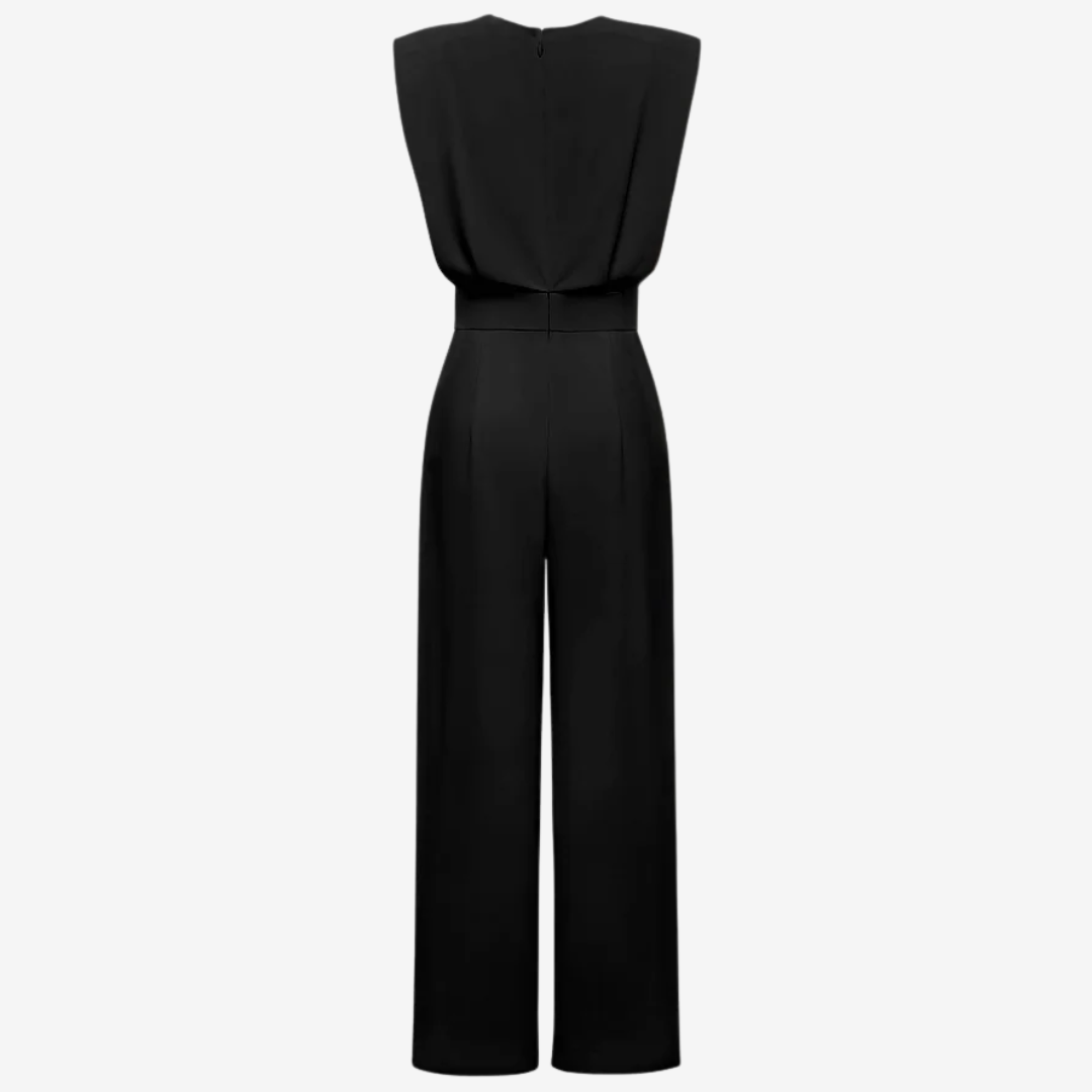 Amirah | Elegant Jumpsuit with Tailored Fit and Three Quarter Sleeves
