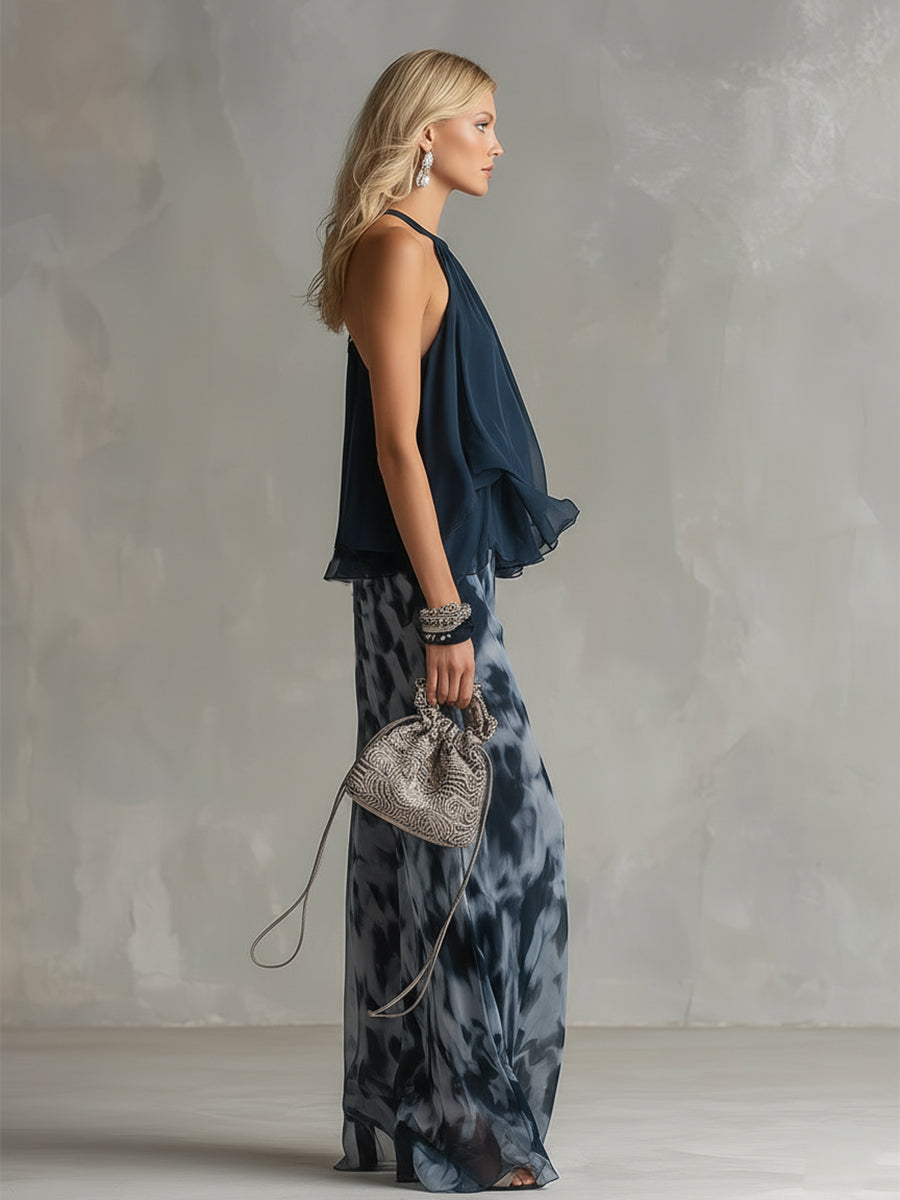 Shari Elegant Set | Chic Knit Maxi Dress