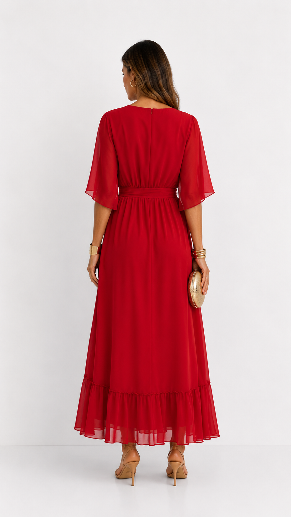Camie | Elegant Floral Print Maxi Dress