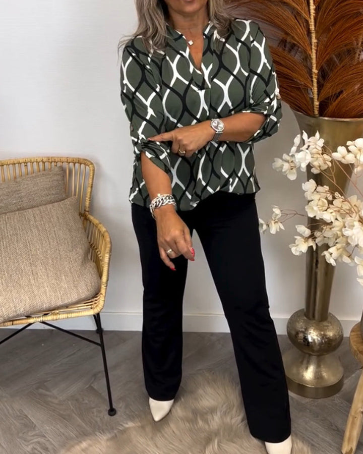 Meri | Graphic Print Blouse