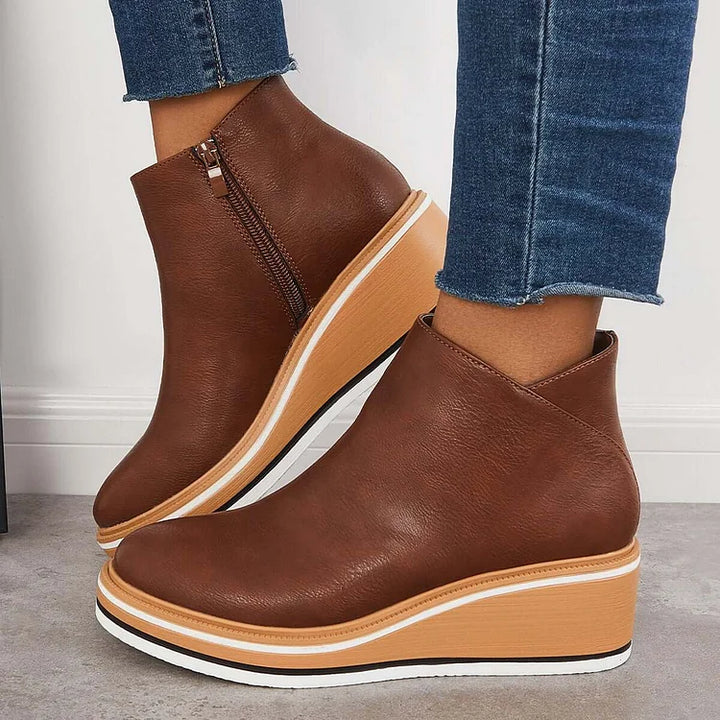 Mignon Modern Luxe | Chic Leather Ankle Boots