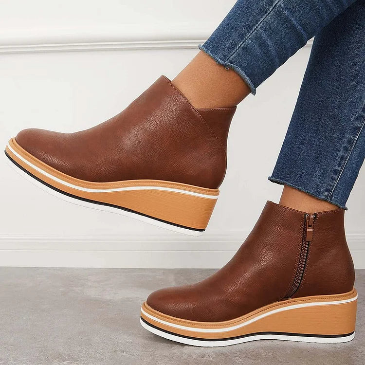 Mignon Modern Luxe | Chic Leather Ankle Boots
