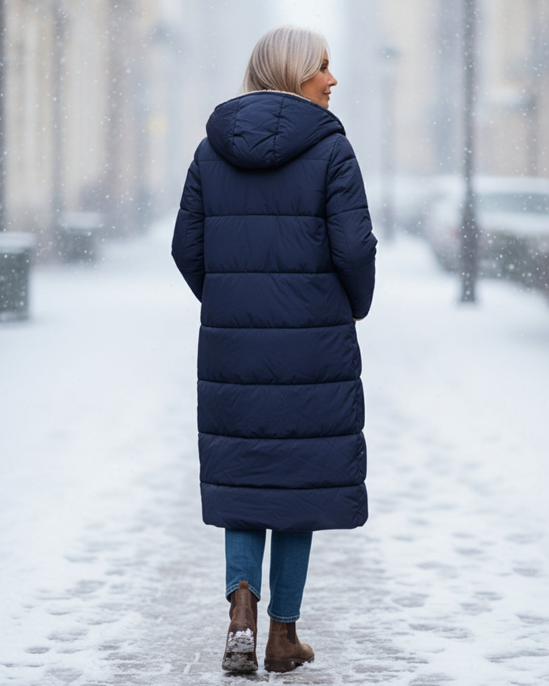 Sheena | Long Sleeve, Quilted, Warm Winter Coat