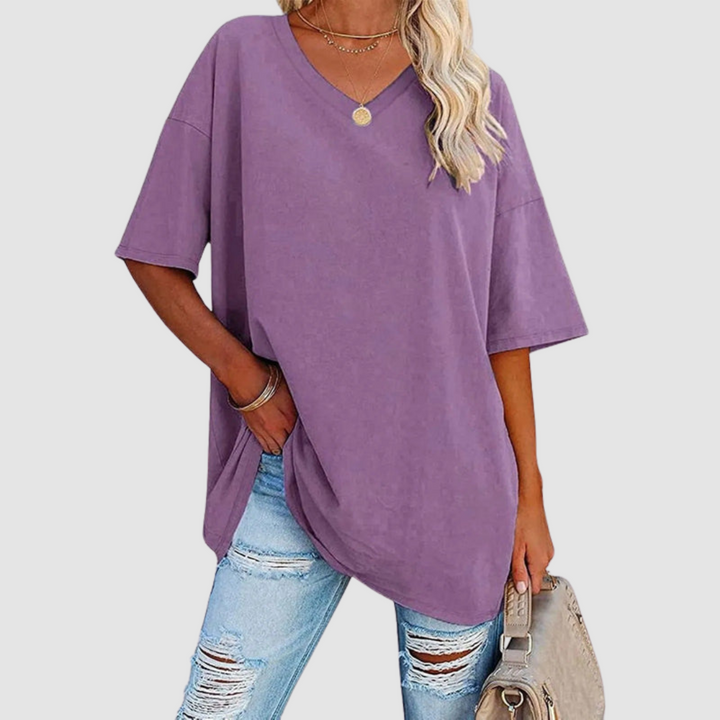 Gabrielle | Elegant V-neck Knit Top
