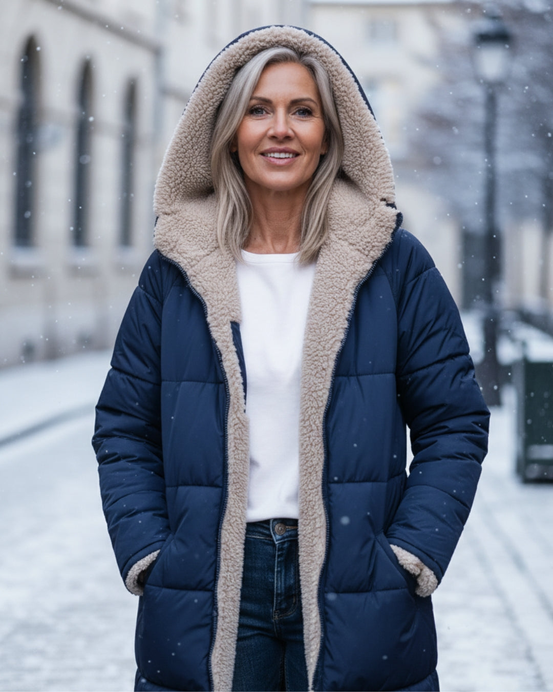 Sheena | Long Sleeve, Quilted, Warm Winter Coat