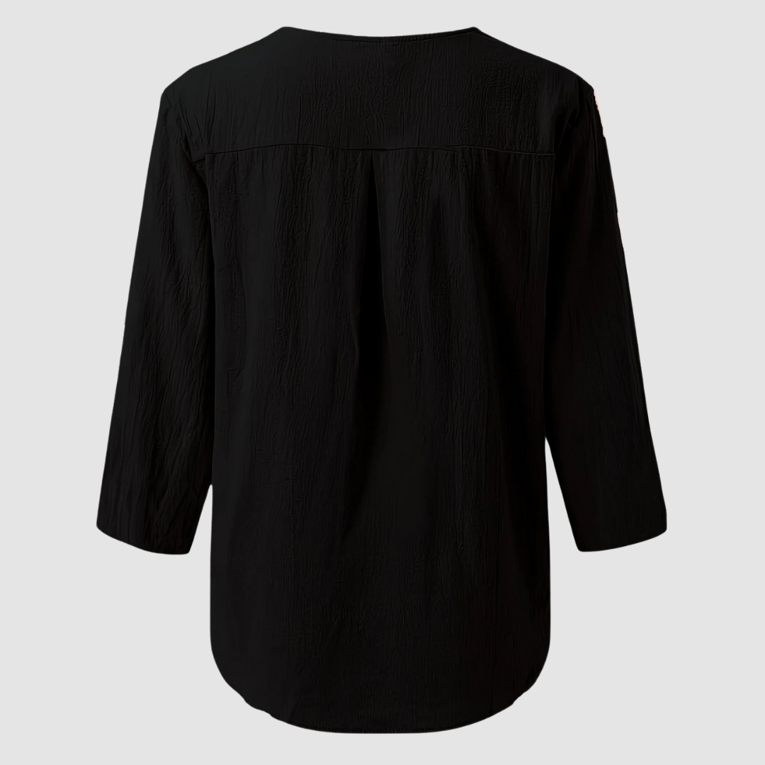 Melisa | Casual Cotton Linen Blouse