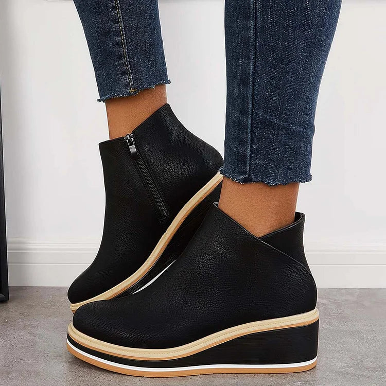 Mignon Modern Luxe | Chic Leather Ankle Boots