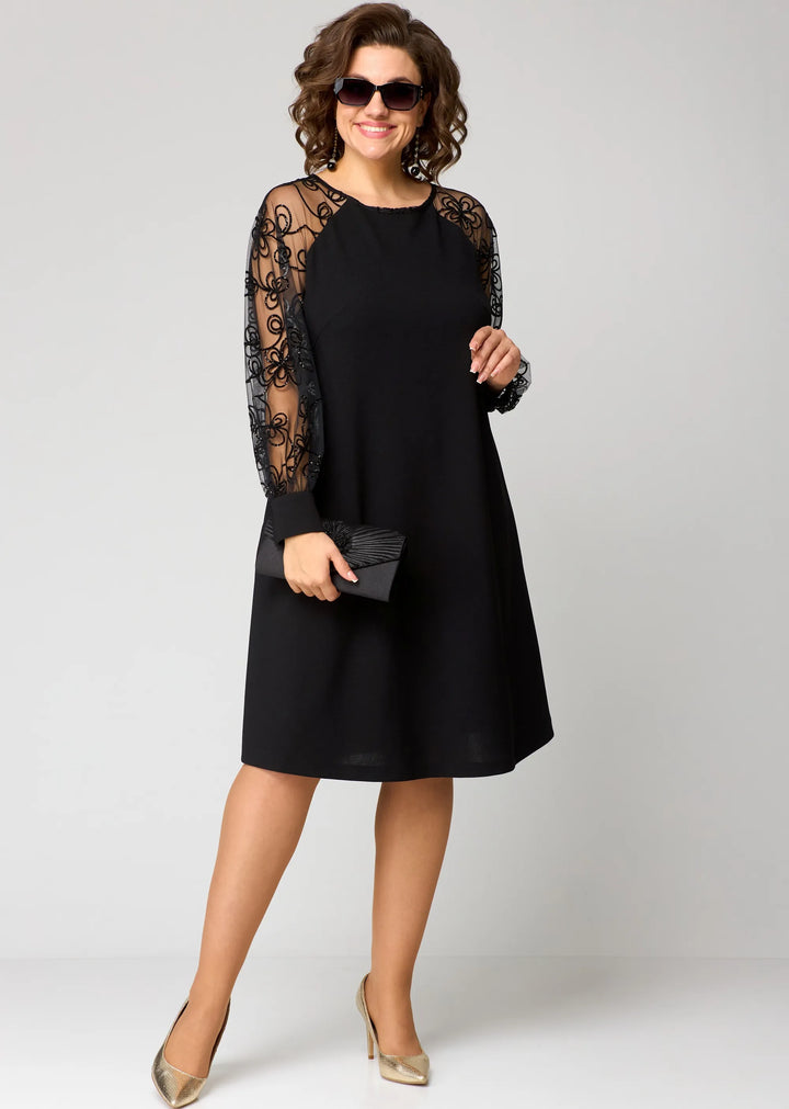 Edyth | Elegant Lace Three Quarter Dress