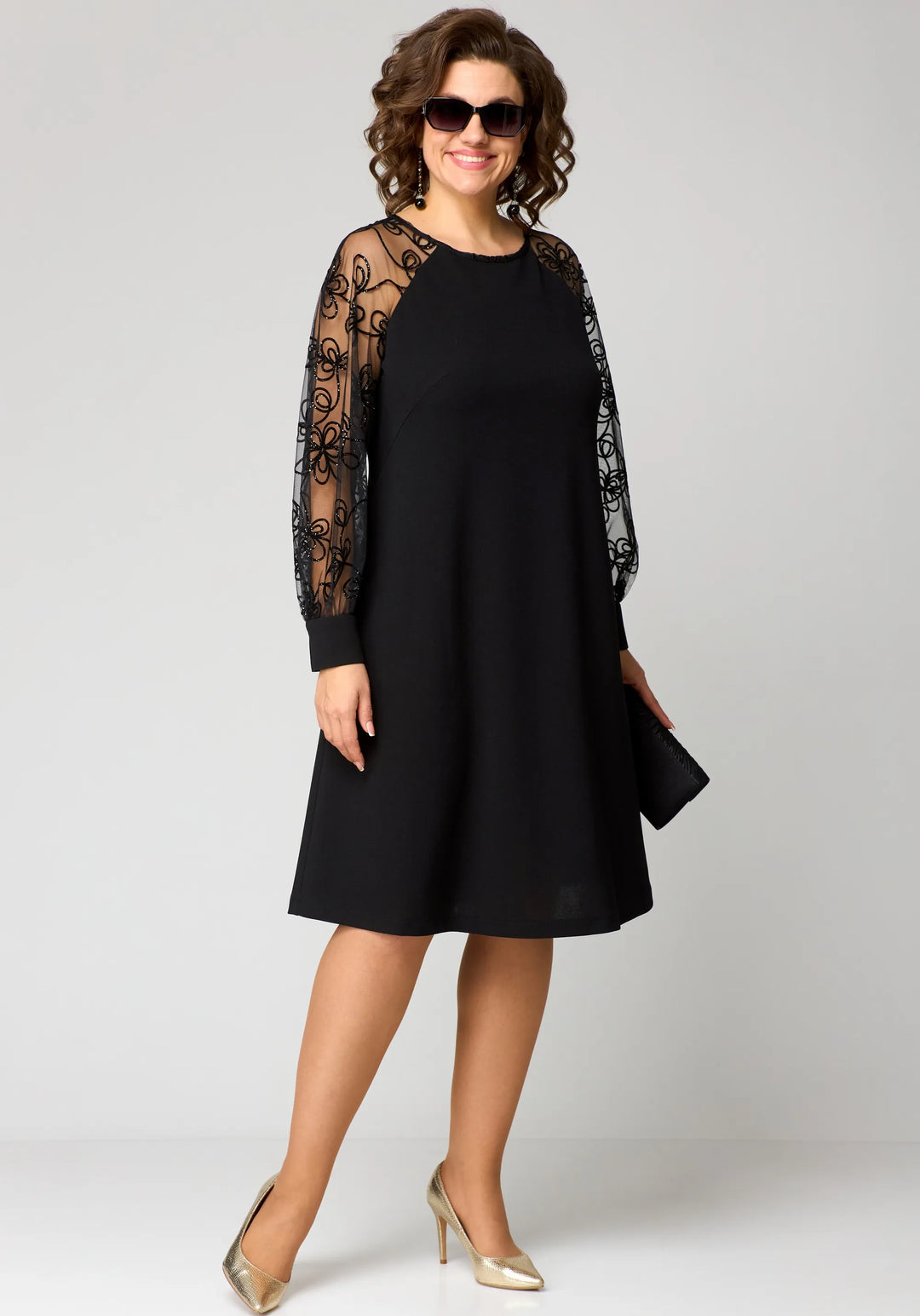 Edyth | Elegant Lace Three Quarter Dress