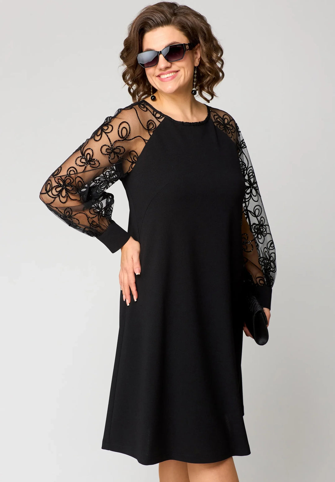 Edyth | Elegant Lace Three Quarter Dress