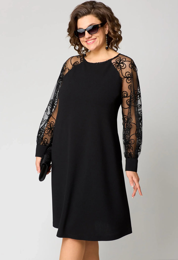 Edyth | Elegant Lace Three Quarter Dress