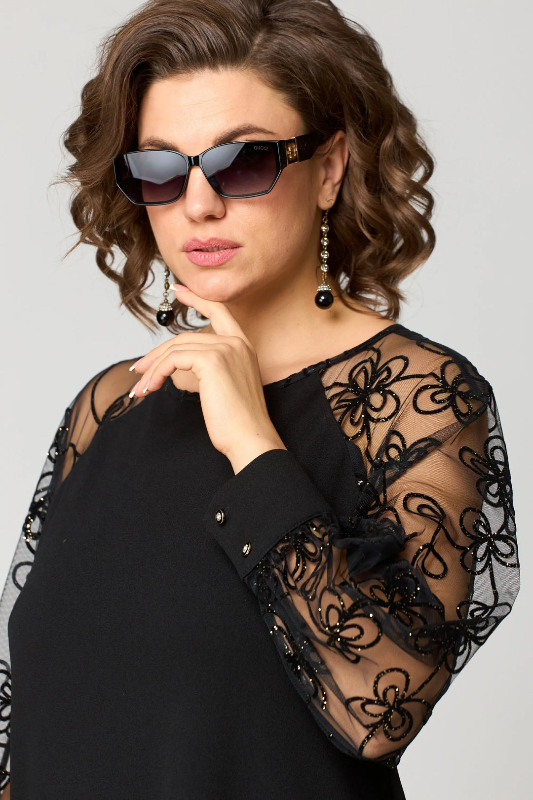 Edyth | Elegant Lace Three Quarter Dress