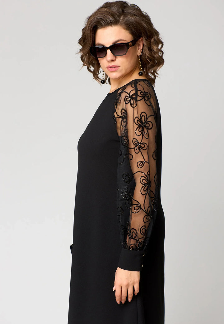 Edyth | Elegant Lace Three Quarter Dress