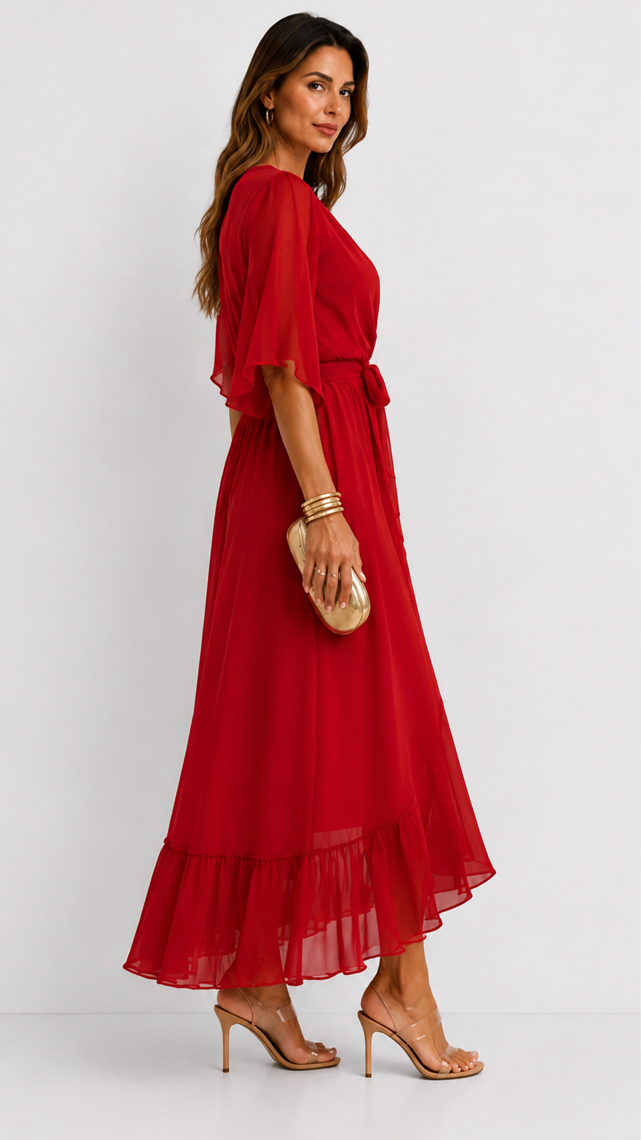 Camie | Elegant Floral Print Maxi Dress