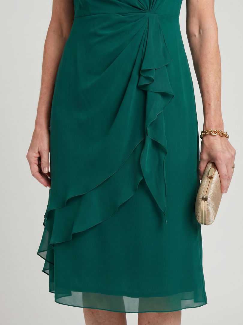 Ember | Elegant Three Quarter Sleeve Midi Dress