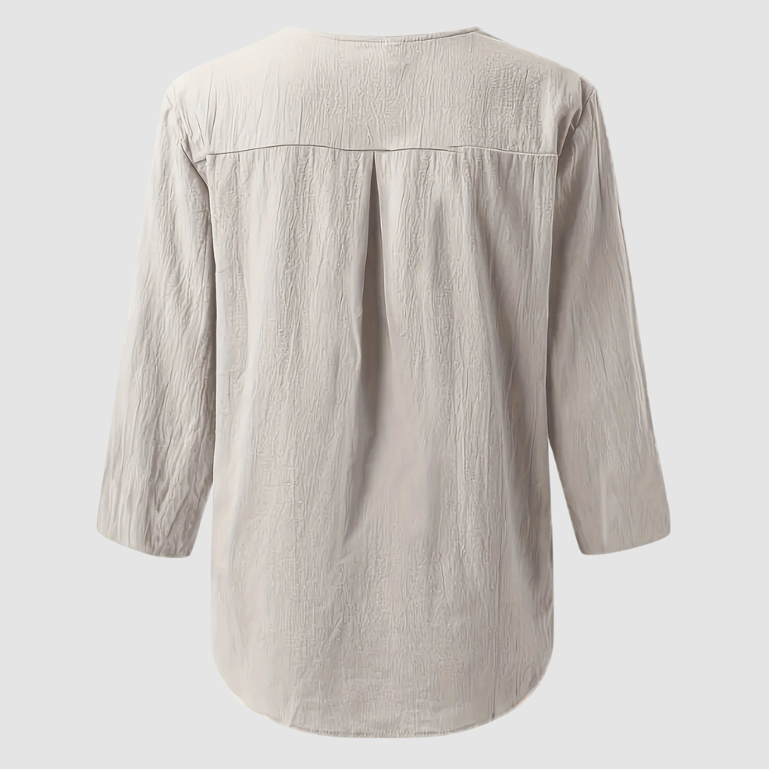 Melisa | Casual Cotton Linen Blouse