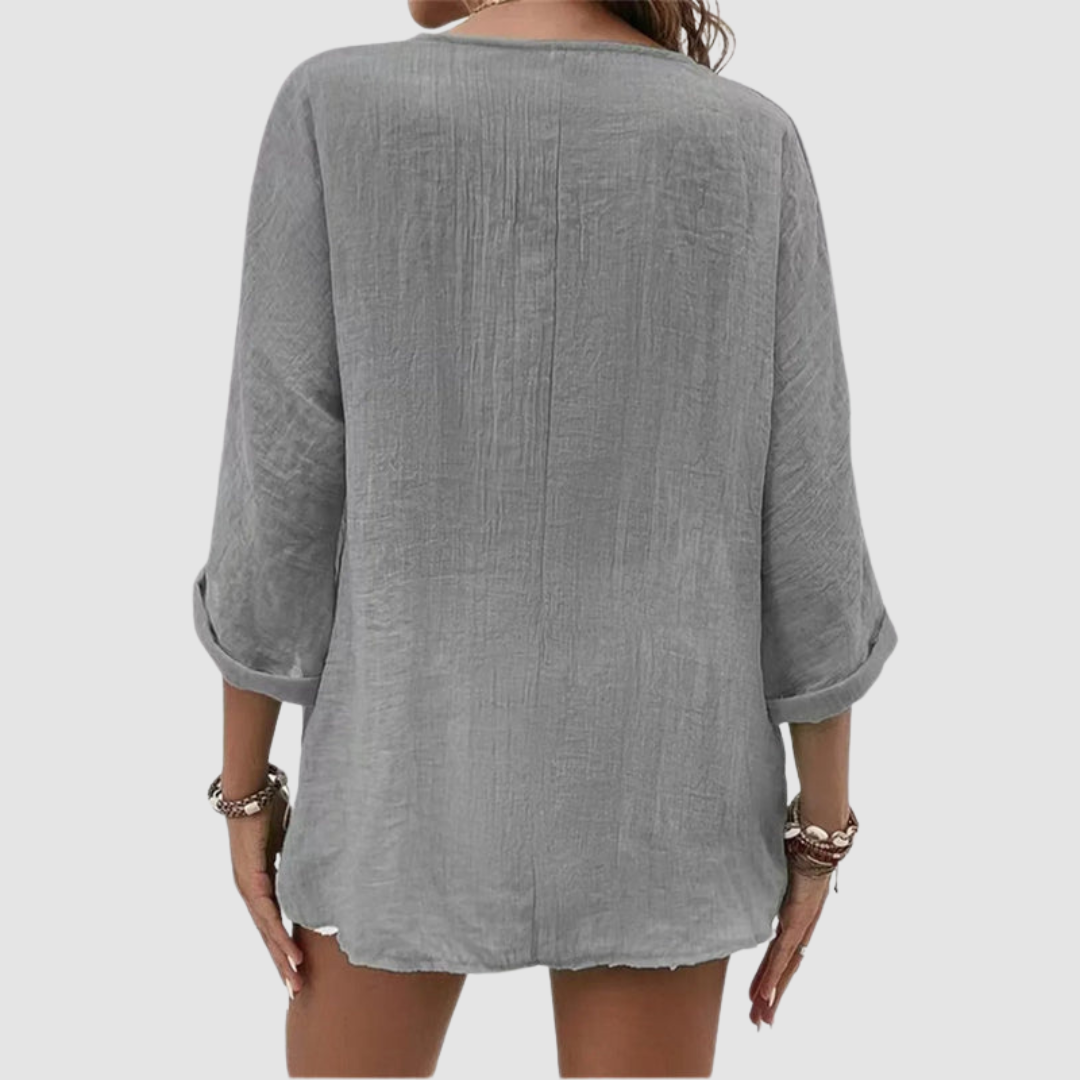 Monica | Elegant Breathable Three Quarter Blouse