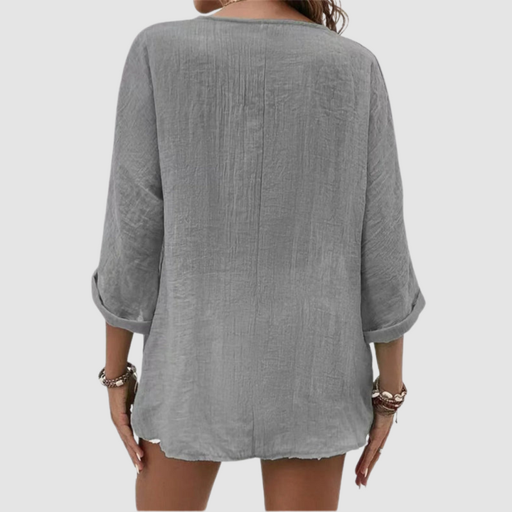 Monica | Elegant Breathable Three Quarter Blouse